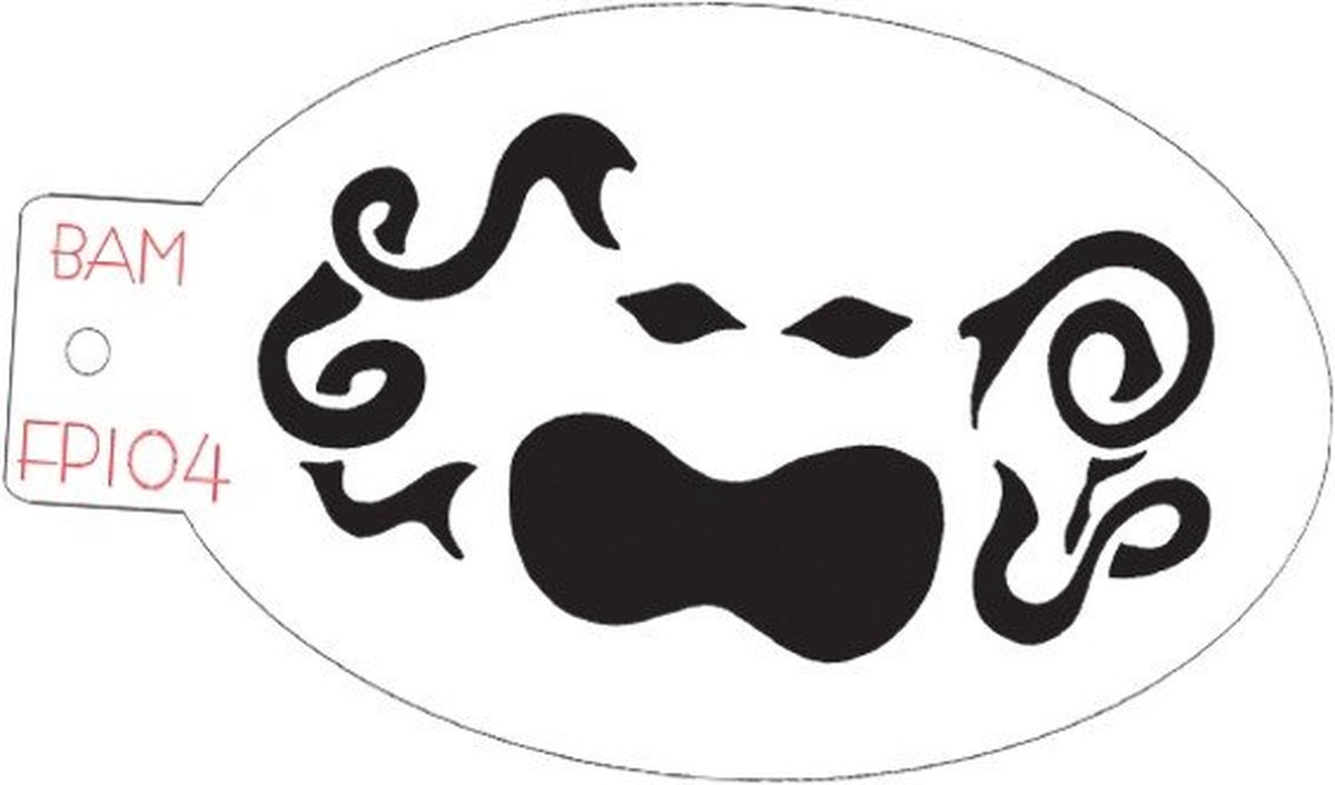 Facepaintshop Masker Schmink Sjabloon