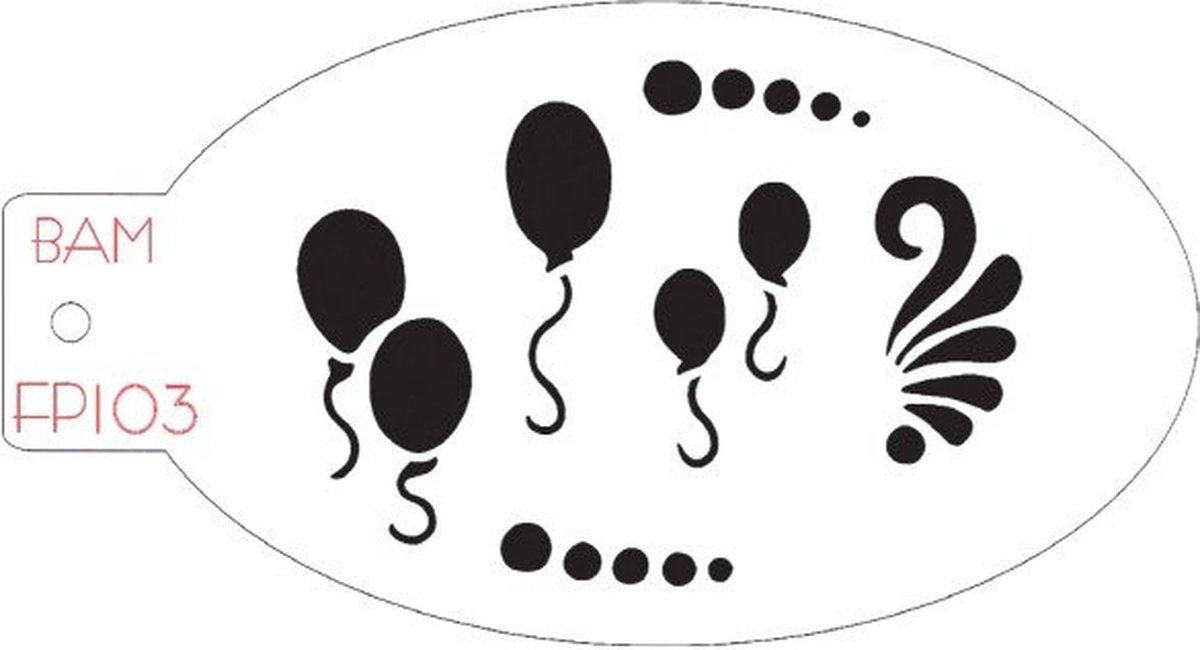 Schminksjabloon Ballonnen