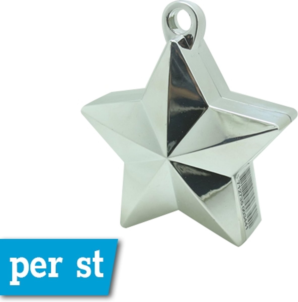 Ballongewicht zilver ster.