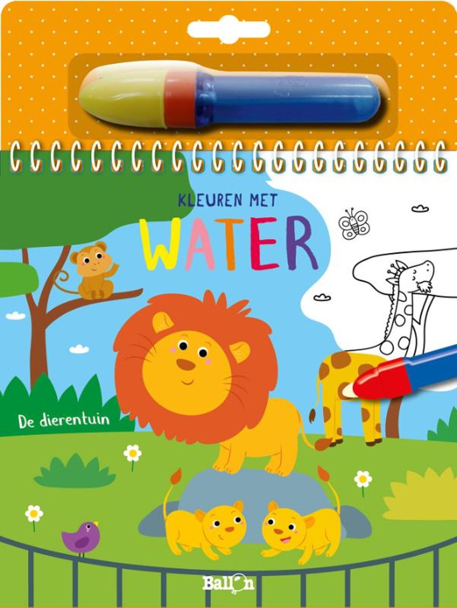 Kleuren met water: de Dierentuin