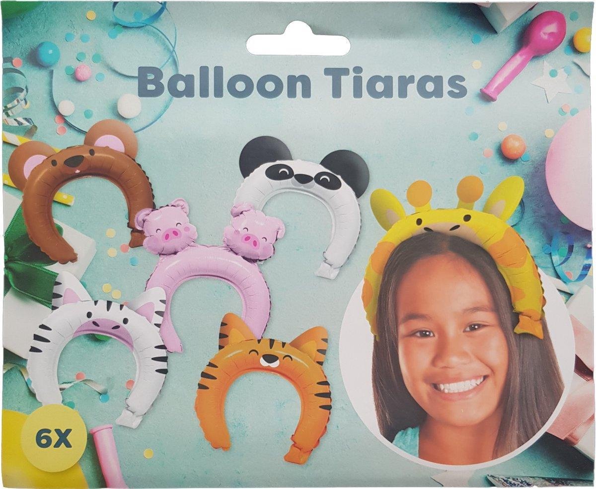 Ballonnen-Tiaras 6 stuks