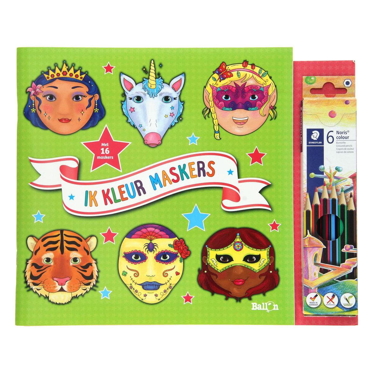 Ik maak maskers 0 -   Ik kleur maskers (groen)