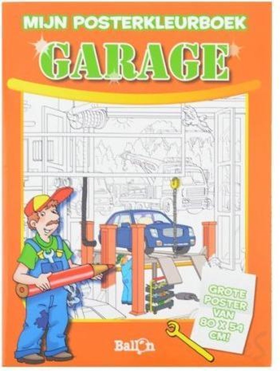 Mijn posterkleurboek: garage