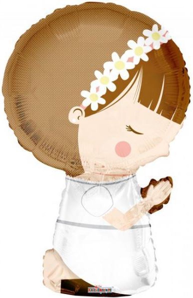 Folieballon shape 1ste Communie Meisje, 28″