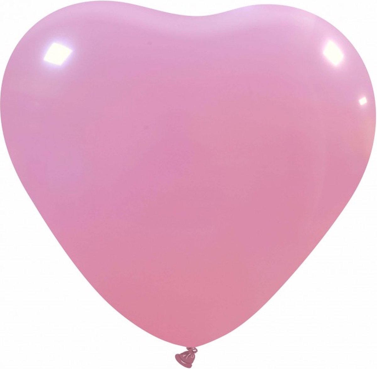 ROZE Hartvormige Ballon  17 Inch (± 44cm) Latex /  Pastelkleur