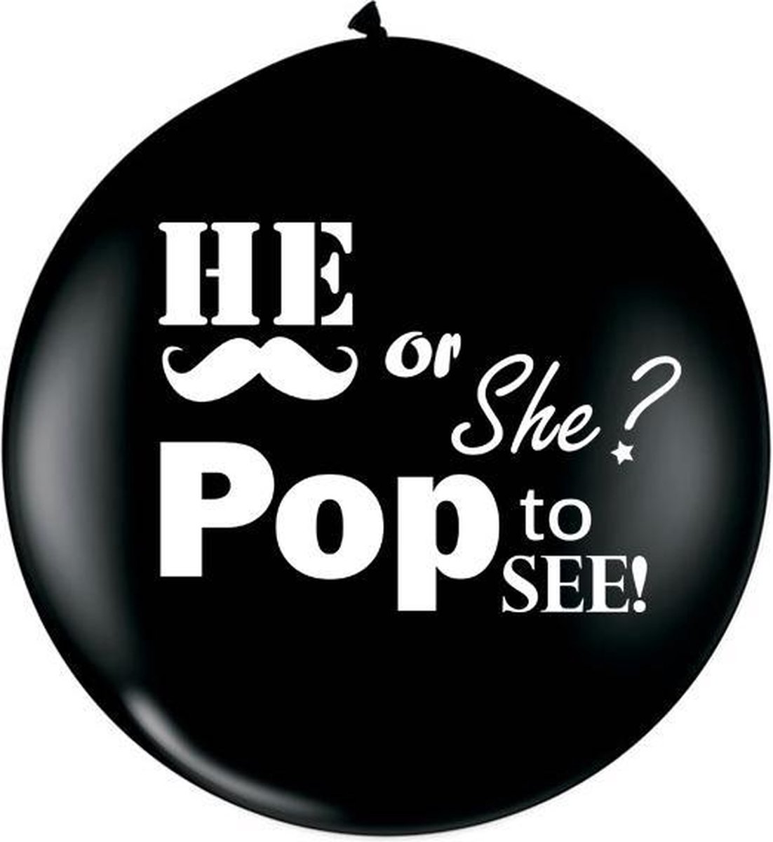 Pop to See ballon zwart lucht