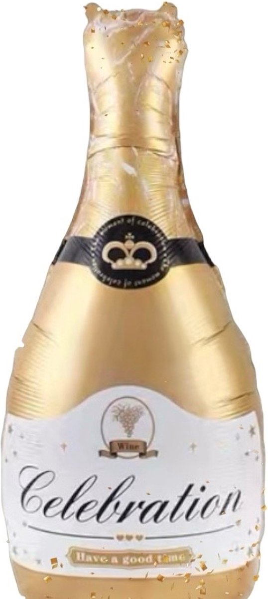 Folie Ballon Celebration Fles (Goudkleurig ) 92 x 42 cm