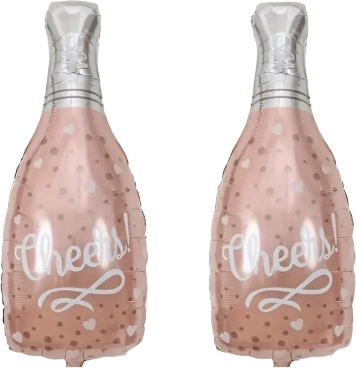 Folie Ballon Cheers Flessen ( 2 stuks ) 88 x 44 cm