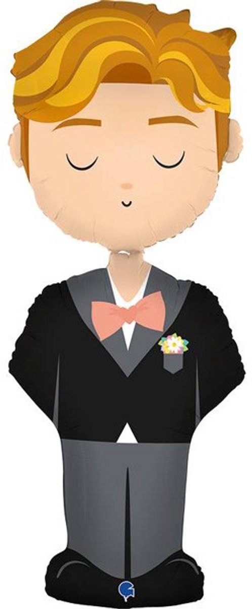 Folieballon: The Groom (152cm)