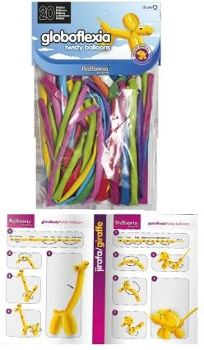 modelleer ballonnen luxe per 20 - inclusief instructie