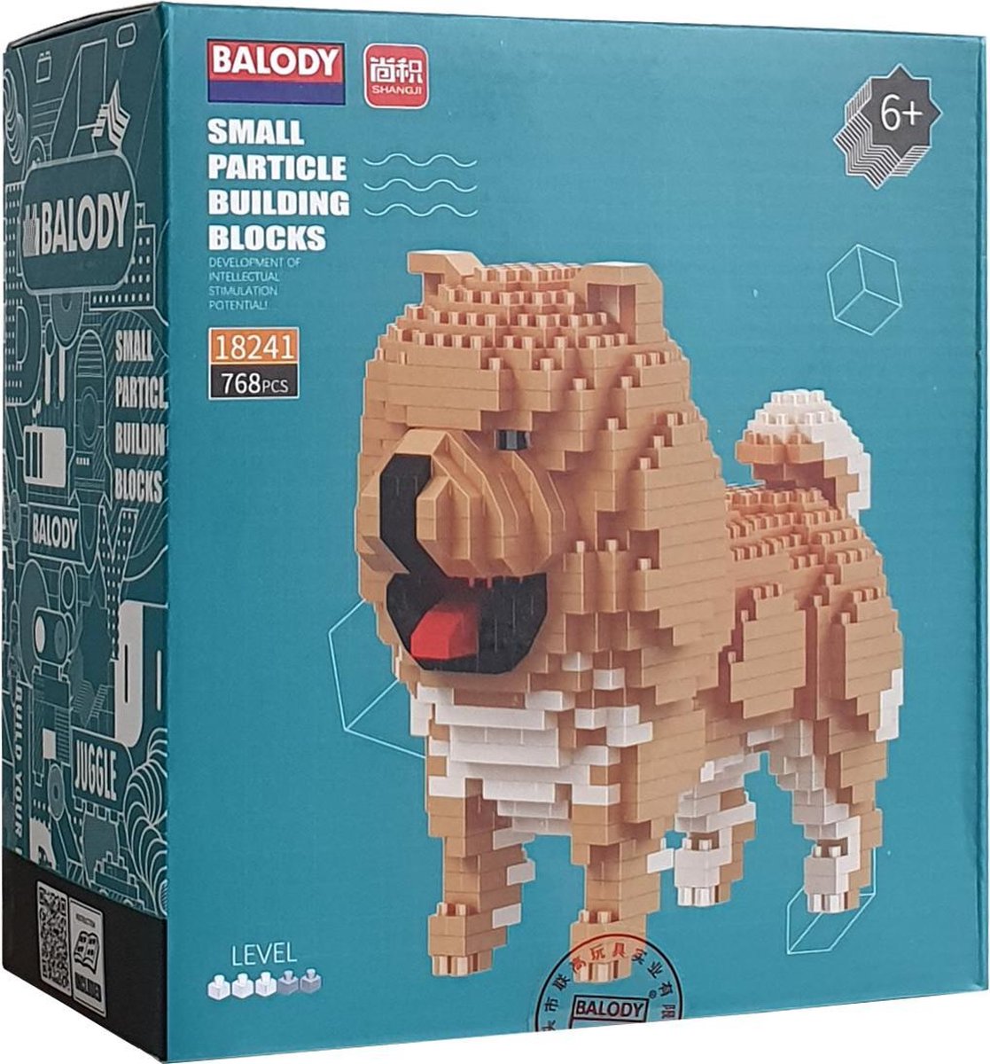 Balody Chow chow - Nanoblocks - 3D puzzel - 768 bouwsteentjes