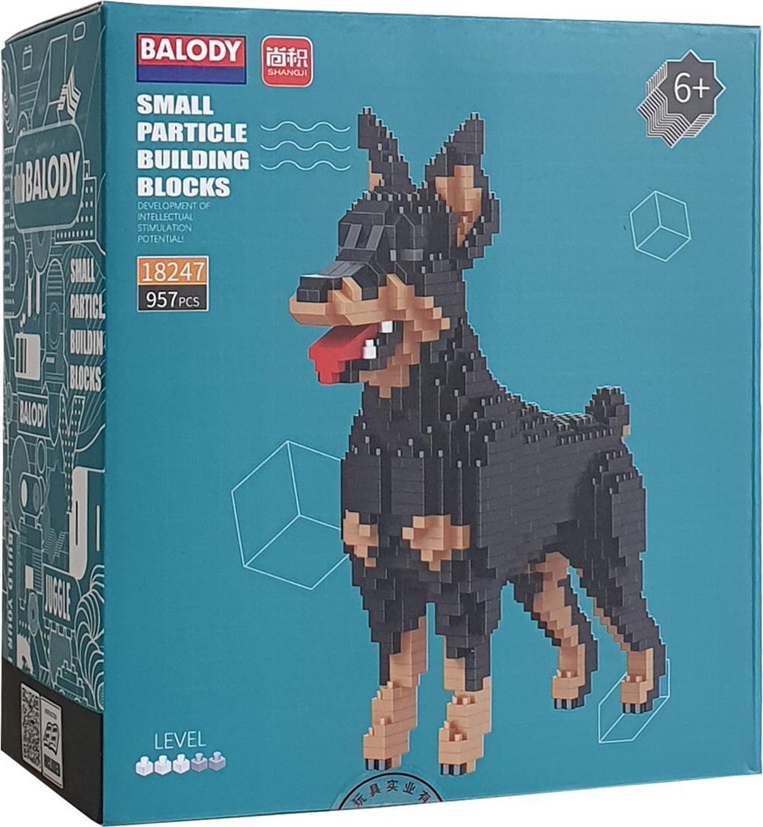 Balody Doberman - Nanoblocks - 3D puzzel - 957 bouwsteentjes