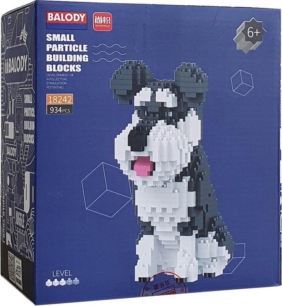 Balody Schnauzer - Nanoblocks - 3D puzzel - 934 bouwsteentjes