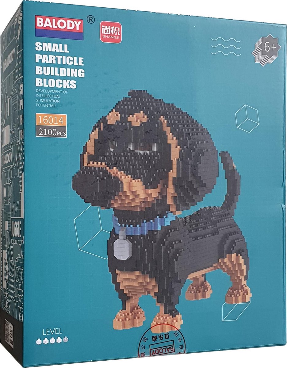 Balody Teckel - Nanoblocks - 3D puzzel - 2100 bouwsteentjes