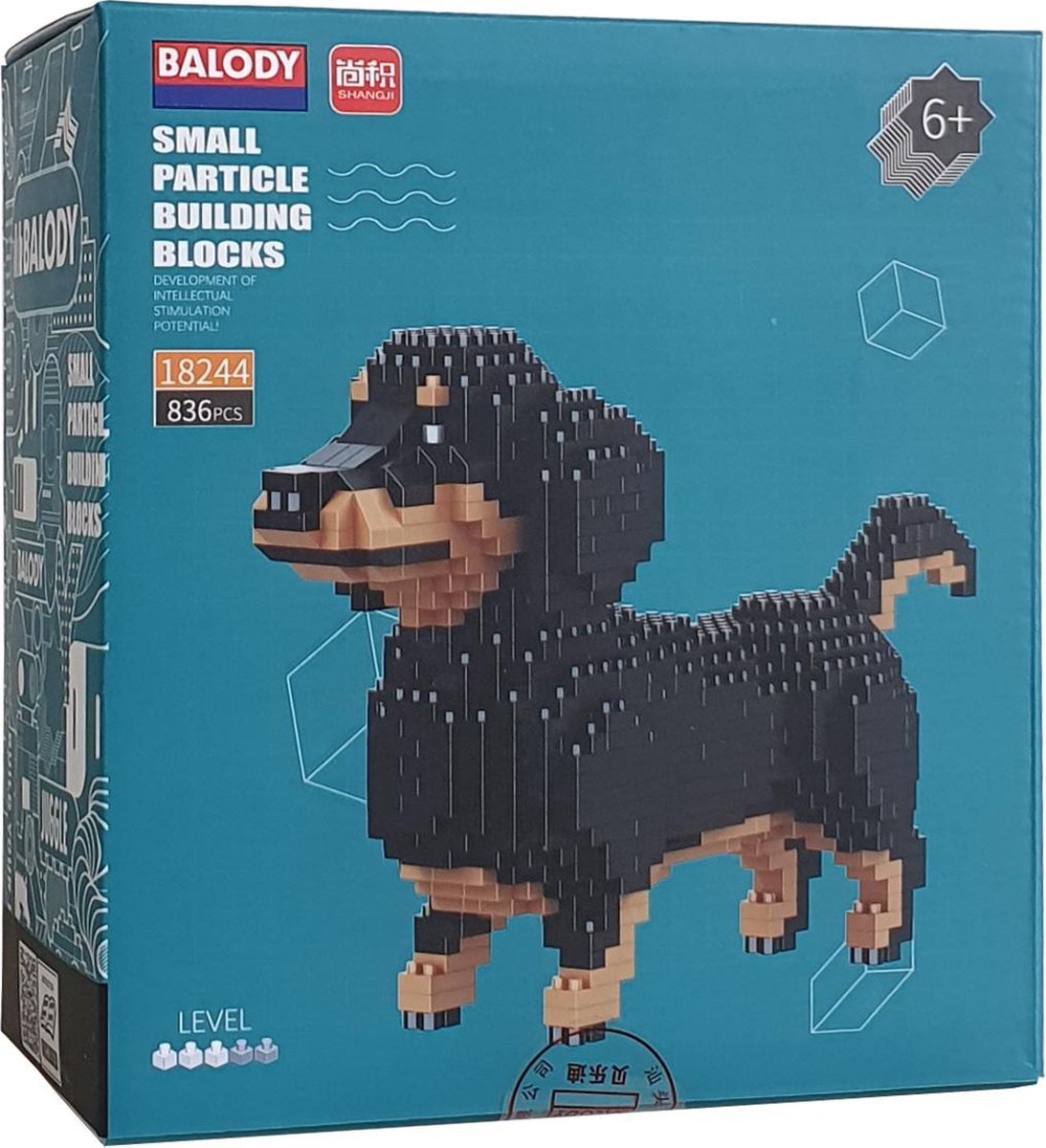 Balody Teckel - Nanoblocks - 3D puzzel - 836 bouwsteentjes