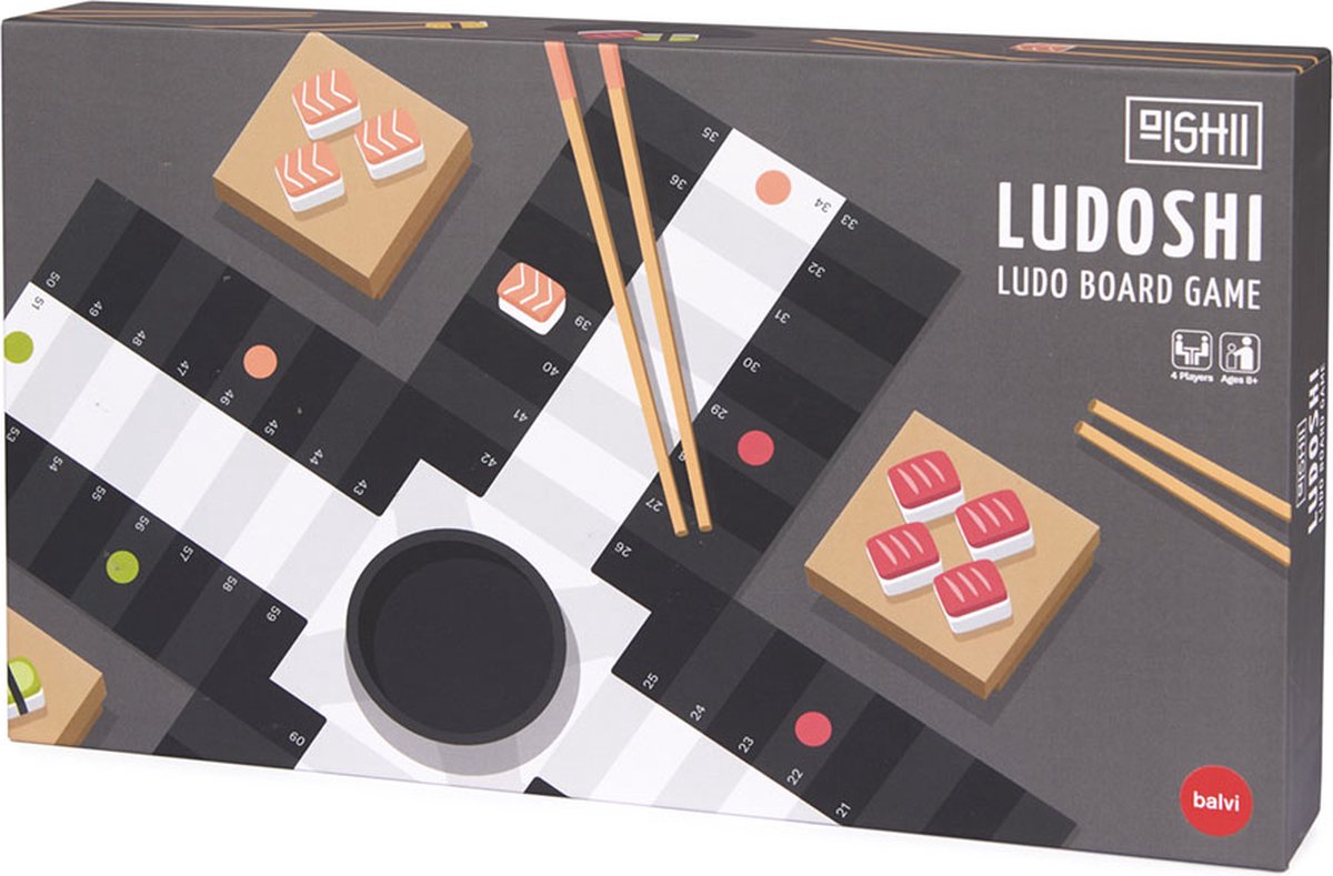 Balvi bordspel Ludo Ludoshi hout bamboe