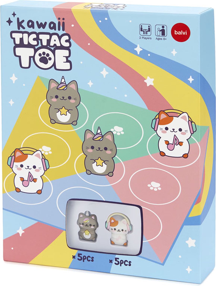 Kawaii Tic Tac Toe Spelletje van Balvi