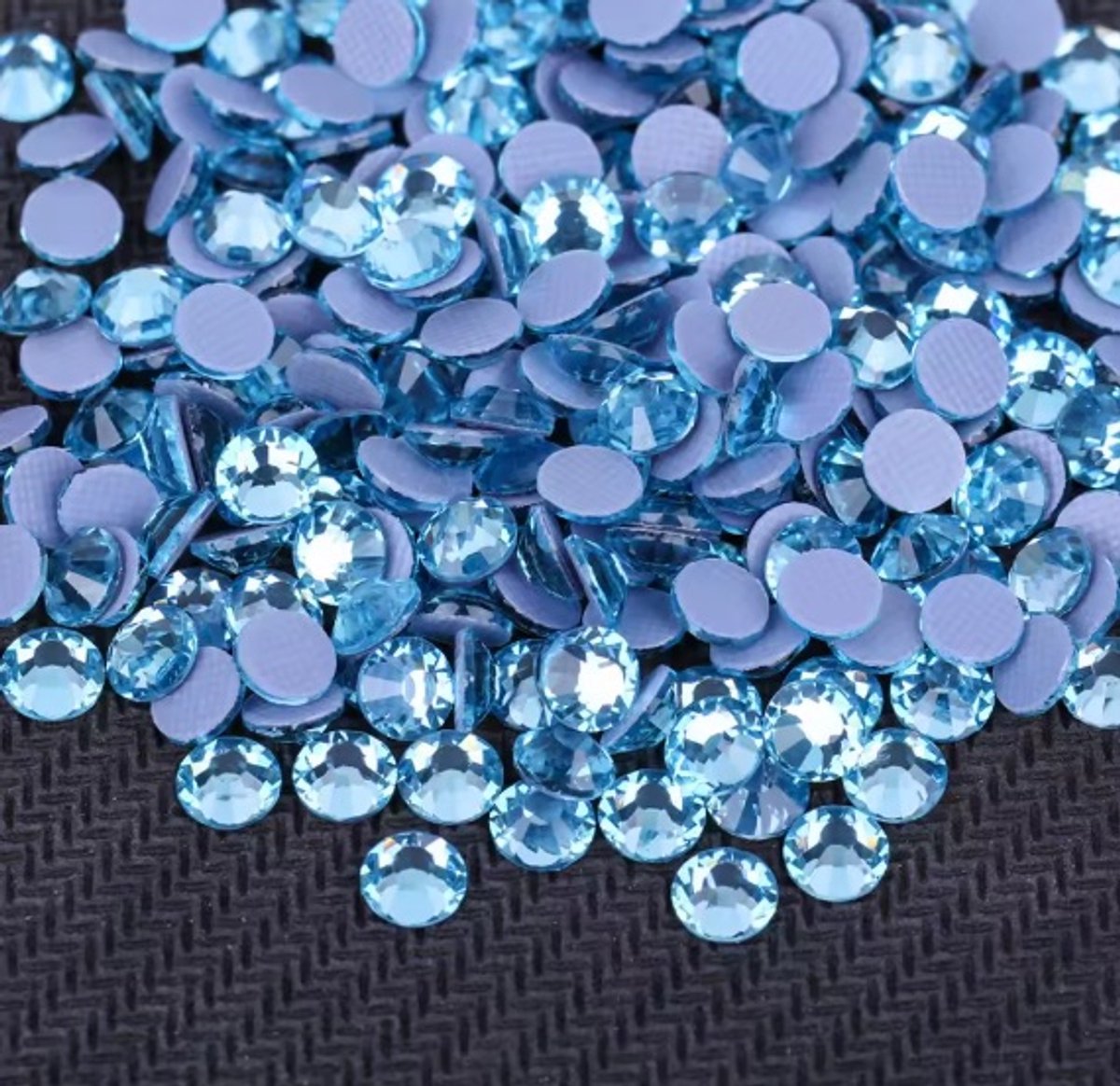 BamBella® - SS30 - Licht blauw - Hotfix strass Steentjes - 288 stuks - AB strass stenen glitters nail art kleding versieren