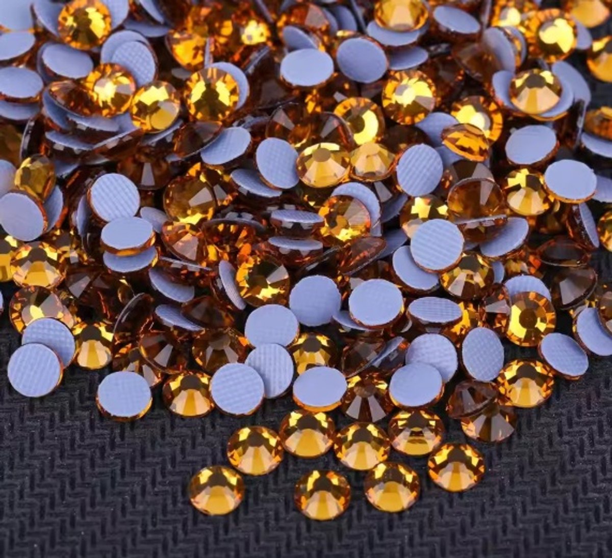 BamBella® - SS6 - Oranje - Hotfix strass Steentjes - 1440 stuks - strass stenen glitters nail art kleding versieren