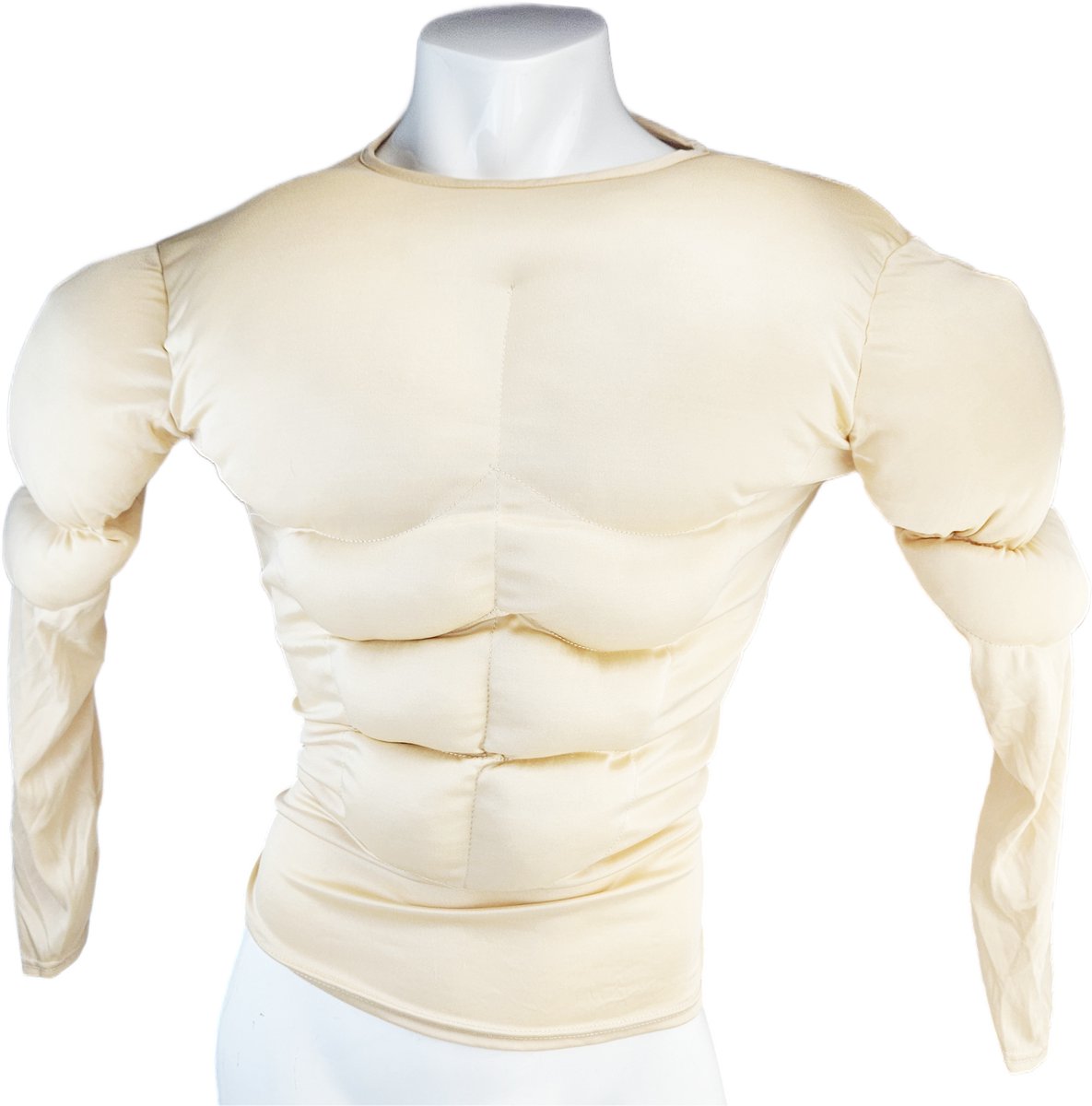 BamBella® -Gespierde man - verkleed kleding carnaval spieren grote brede kerel feest kleding trui kostuum 6pack 6pak