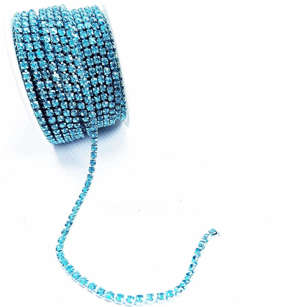 BamBella® Strass lint 1 m glitter steentjes nep diamantjes Crystal naaien knutselen versieren glitter