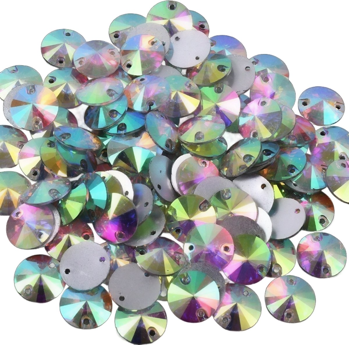 BamBella® goud kleurig - druppel Naai strass Steentjes - 100 stuks - zilver kleurig strass stenen glitters kleding versieren