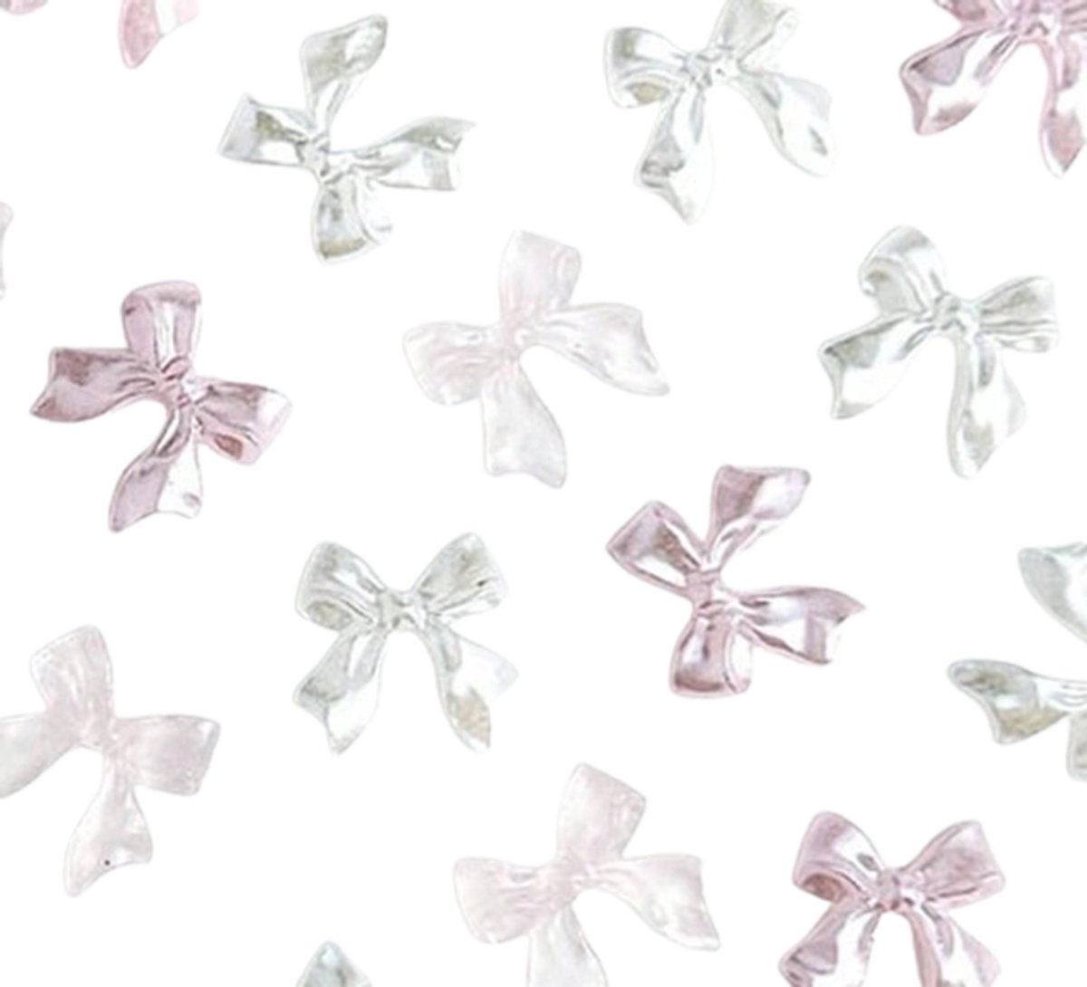 BamBella® mix kleine steentjes strikken - 100 stuks - kleding versieren steentjes DIY hobby knutselen Glitter