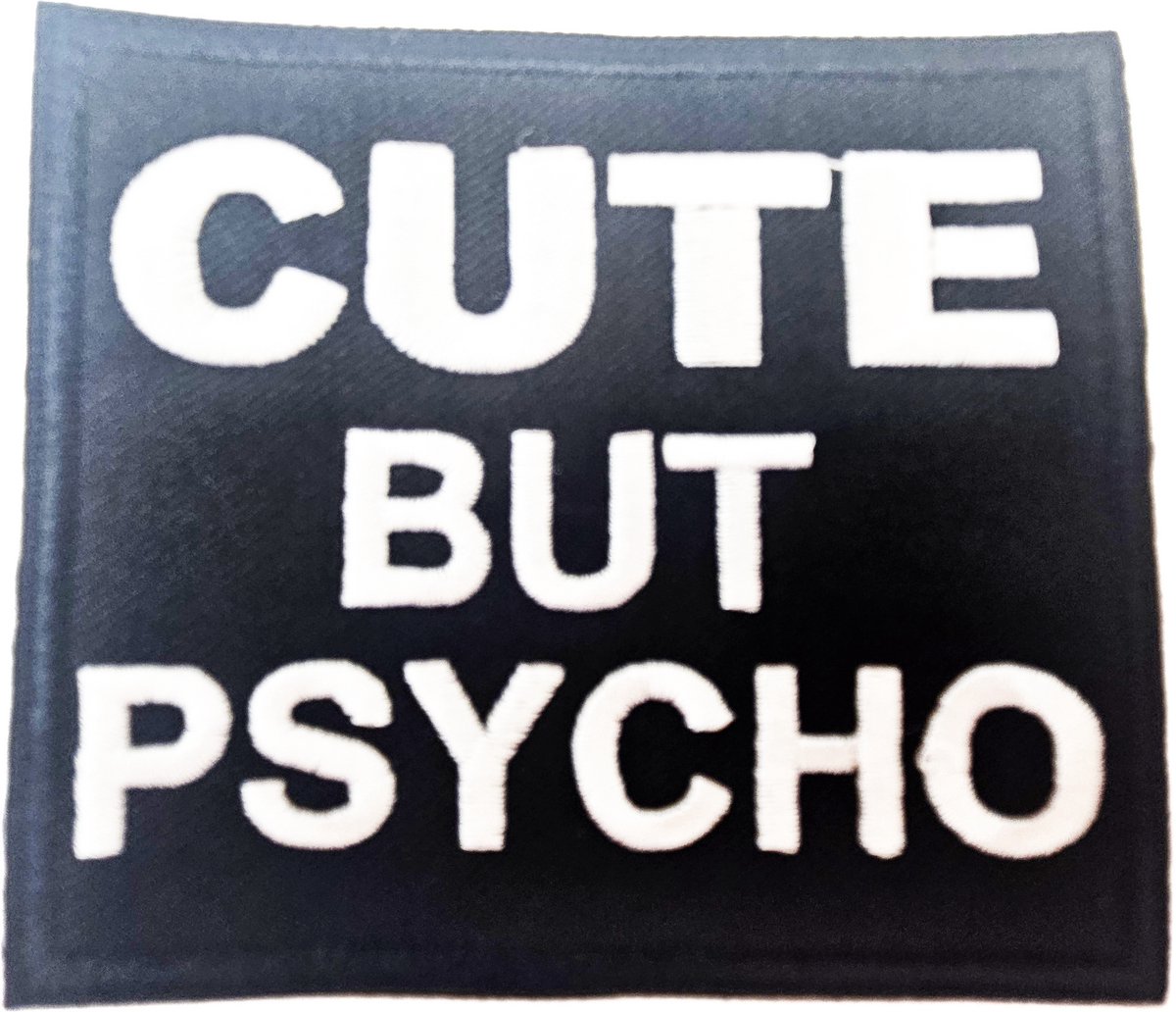 Patch gothic goth dark zwart wit Geborduurde Patches badge applicatie opstrijken naaien