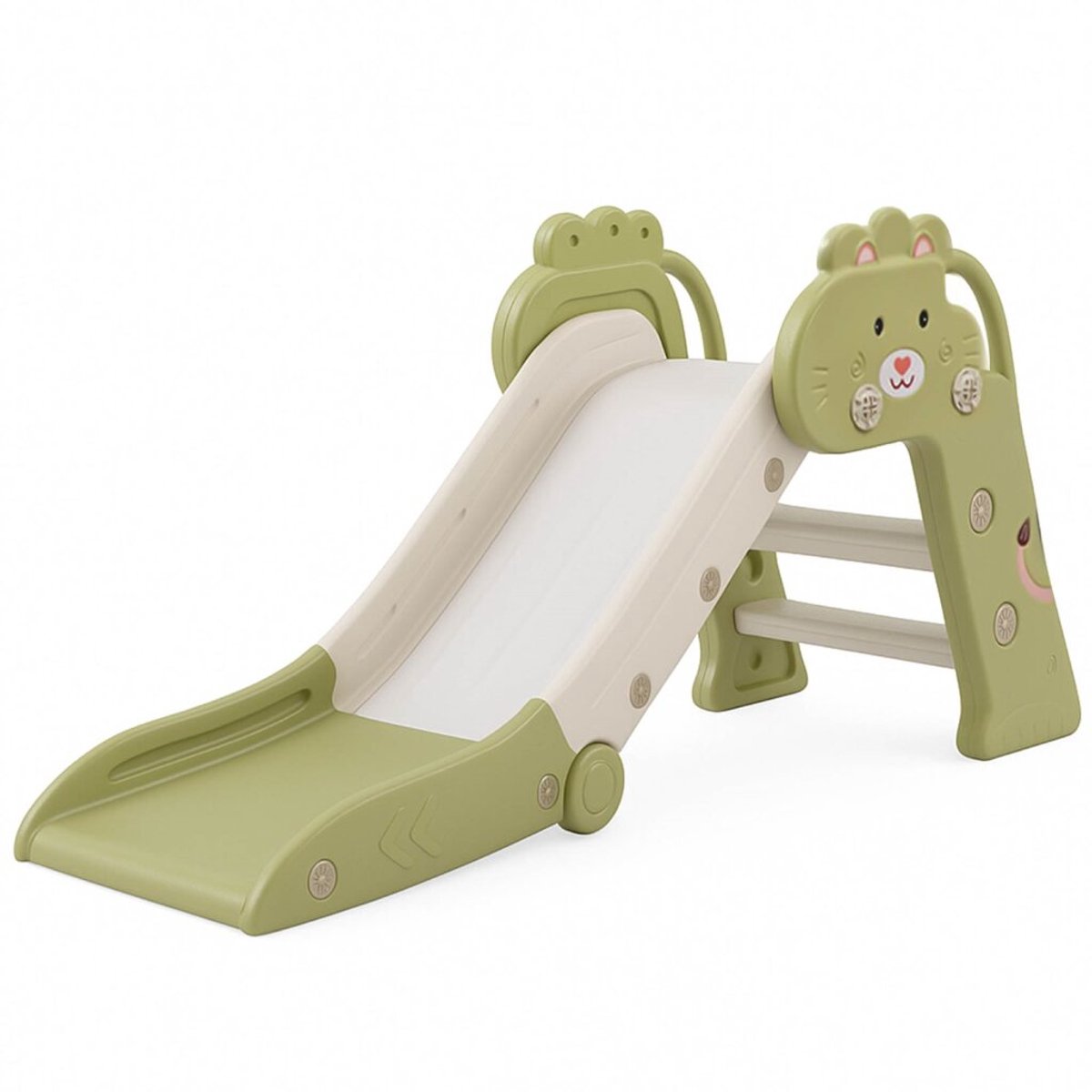 Bambini Glijbaan - Glijbaan peuter - Glijbaan buiten - Glijbaan binnen - Speeltoestel - Opvouwbaar - Groen