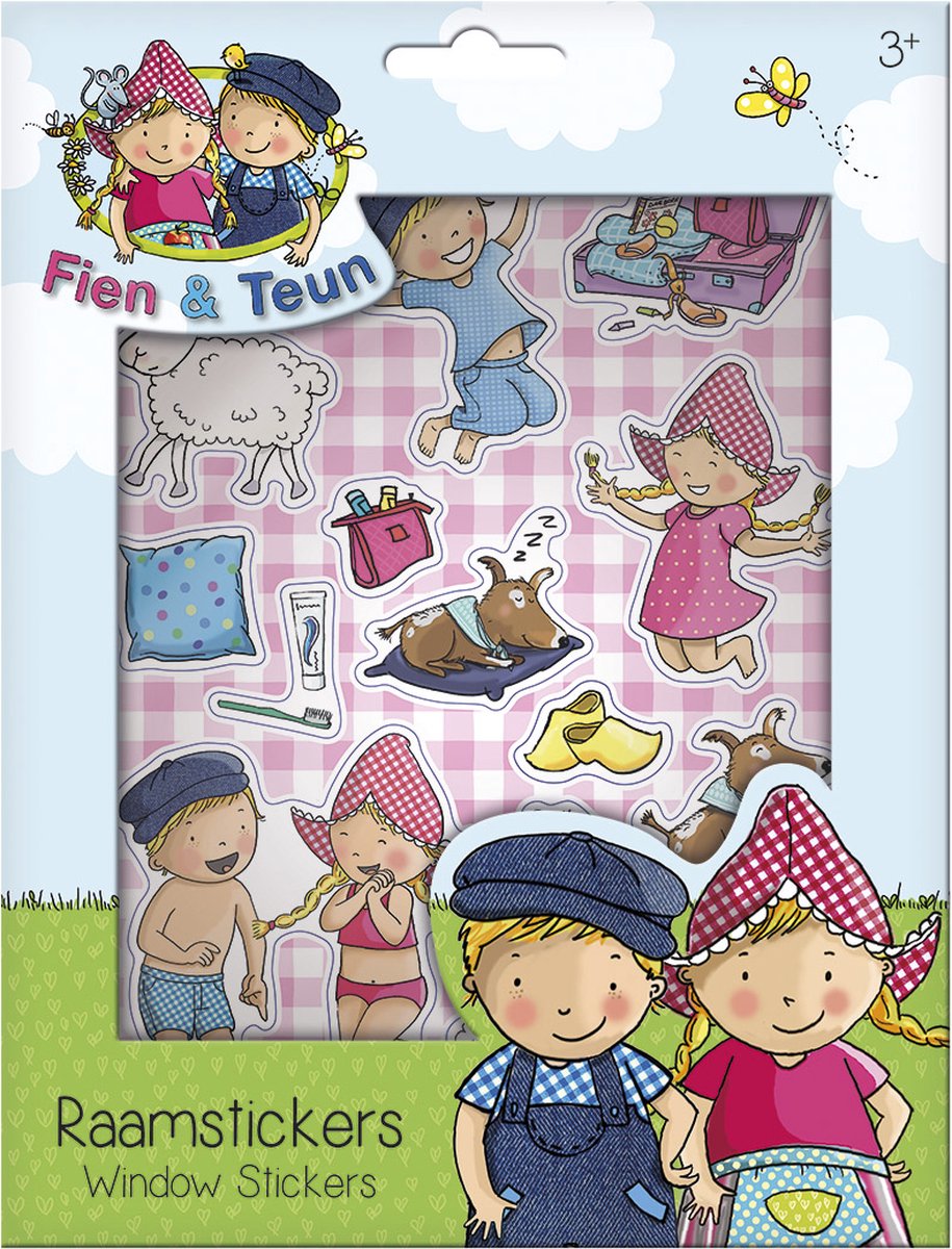 Fien & Teun raamstickers - creatief speelgoed