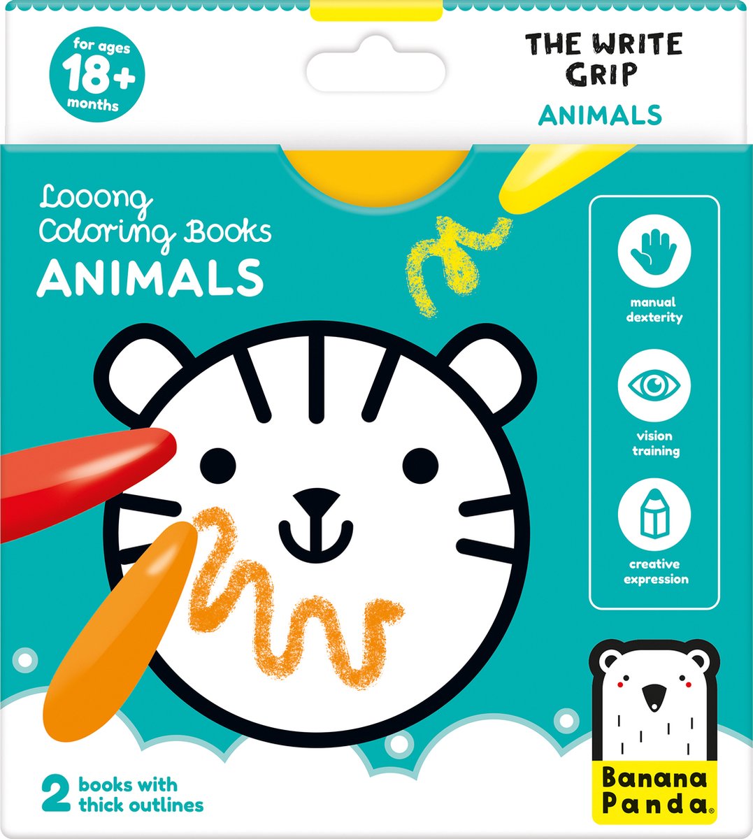 Banana Panda - Kleurboekje De Schrijf Greep Dieren