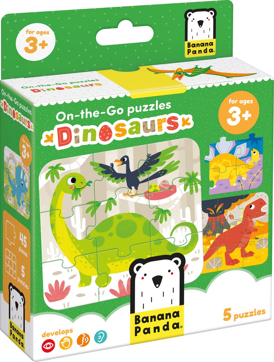 Banana Panda On-the-Go Puzzles Dinosaurs 3+