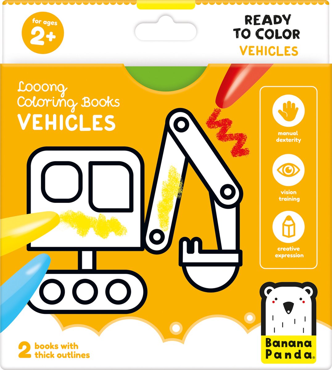 Banana panda laaaang kleurboek