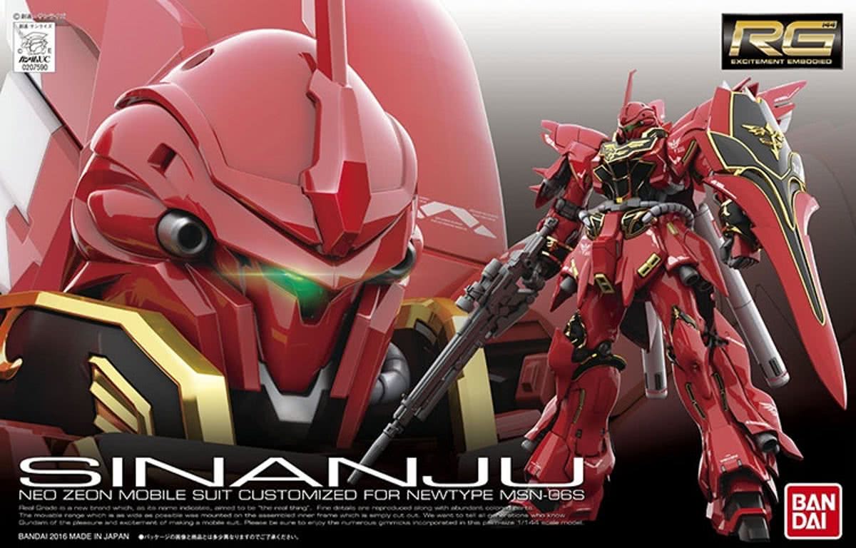 Gunpla RG Mobile Suit Gundam Unicorn MSN06S Sinanju 1144