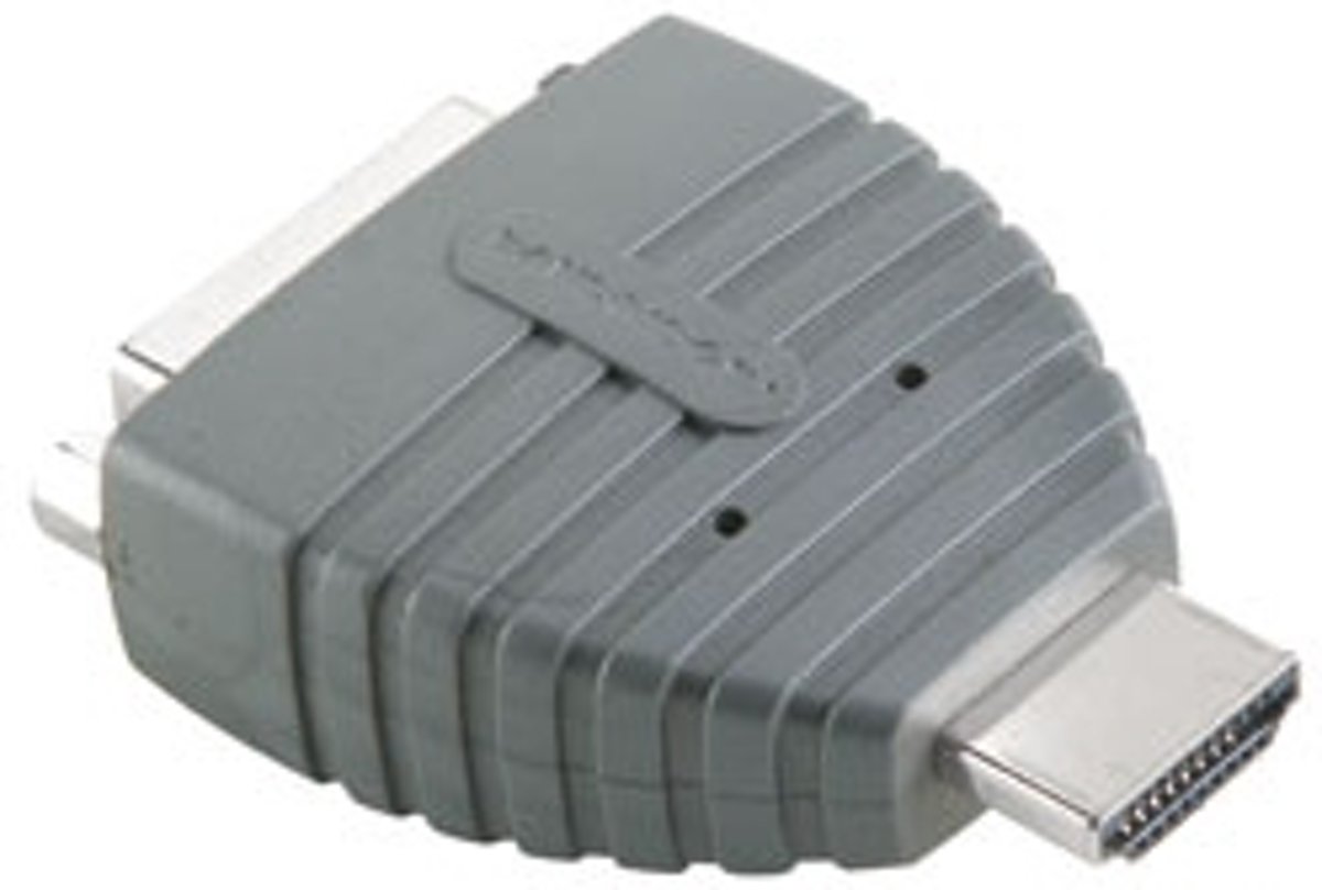 Bandridge BVP100 HDMI M DVI-D FM Grijs kabeladapter/verloopstukje