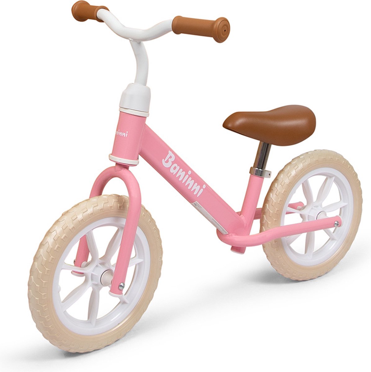 Baninni Loopfiets 2 - 5 Jaar Lola Roze - Wit