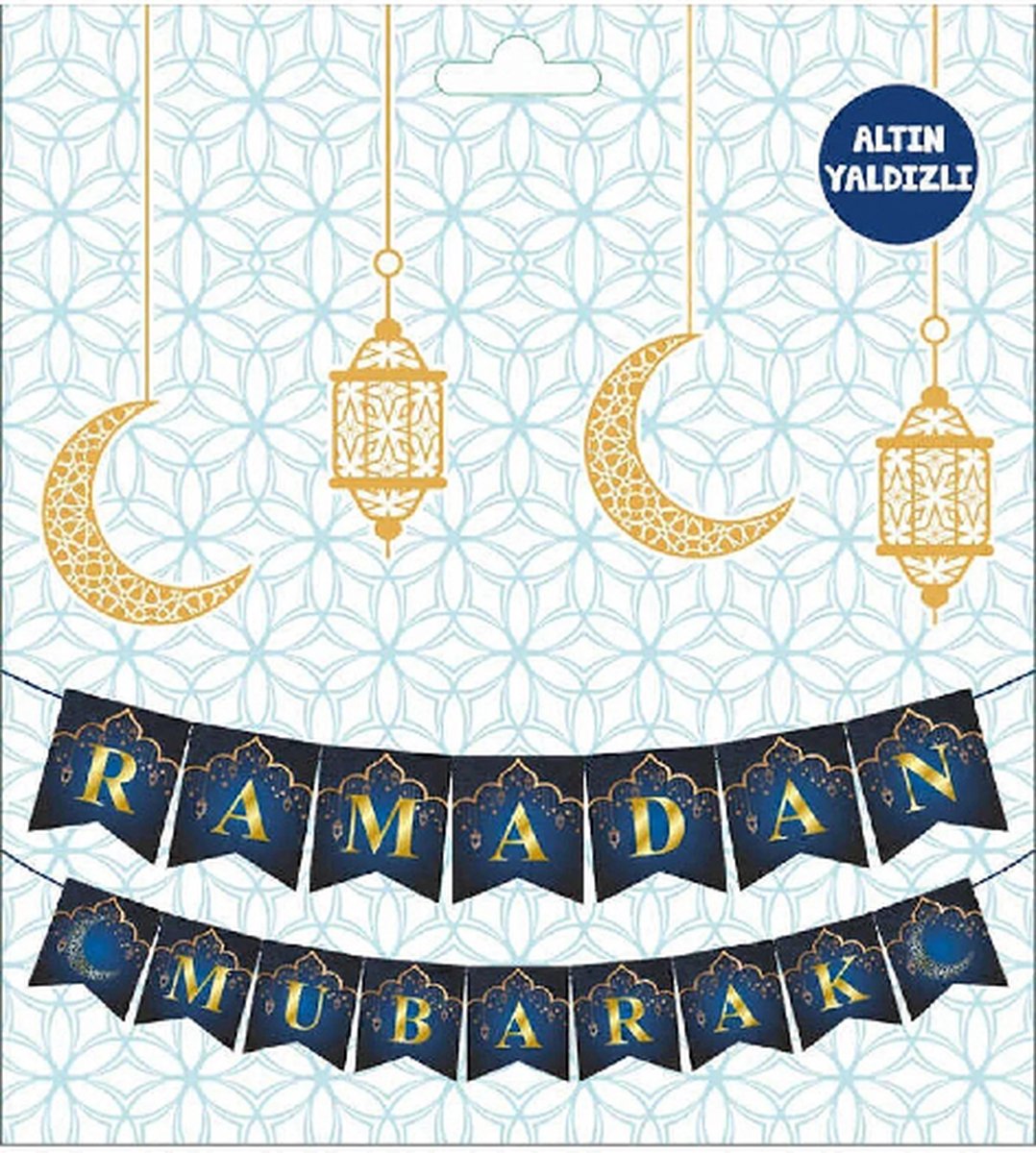 Ramadan Mubarak - Decoratie - Slinger - Banner - Ramadan Eid Versiering