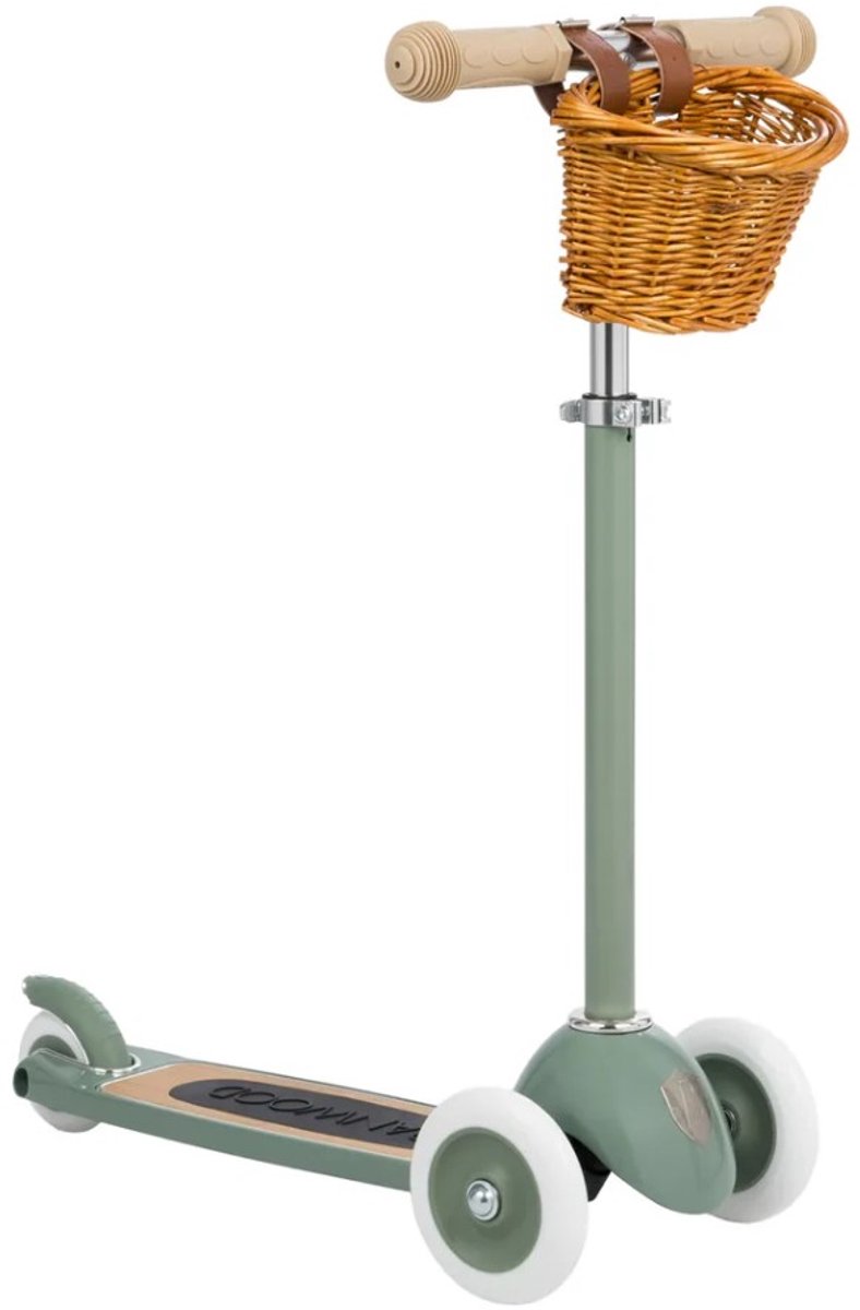 Banwood Scooter - Forest - Step met mandje - Kinderstep - Vintage step