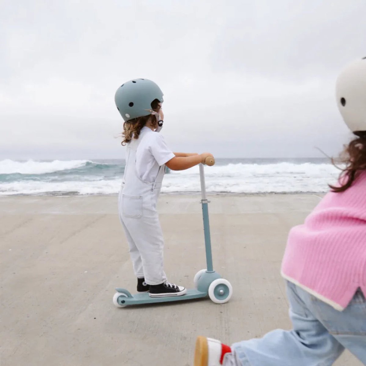 Bundel Banwood Eco Scooter + Eco Fietshelm - Teal