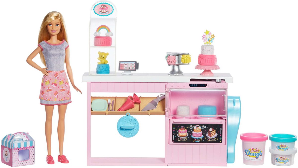 Barbie Baking Bakker met Taartdecoratie Speelset - Barbiepop