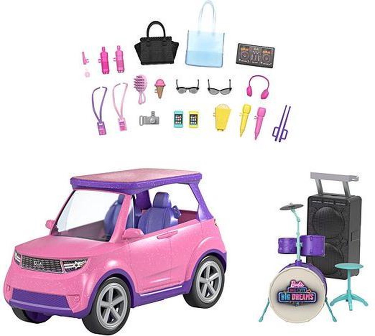 Barbie Big City, Big Dreams Transforming Vehicle Playset Set poppenaccessoires