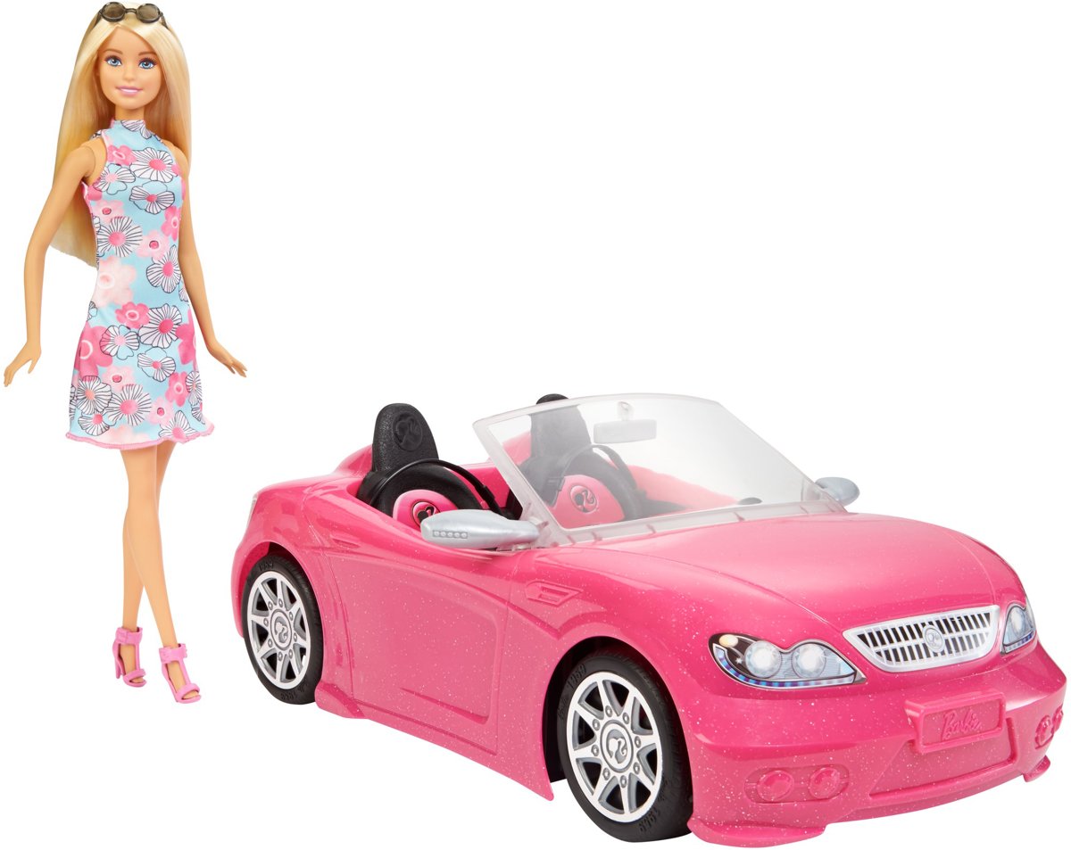 Barbie Cabriolet met Barbiepop