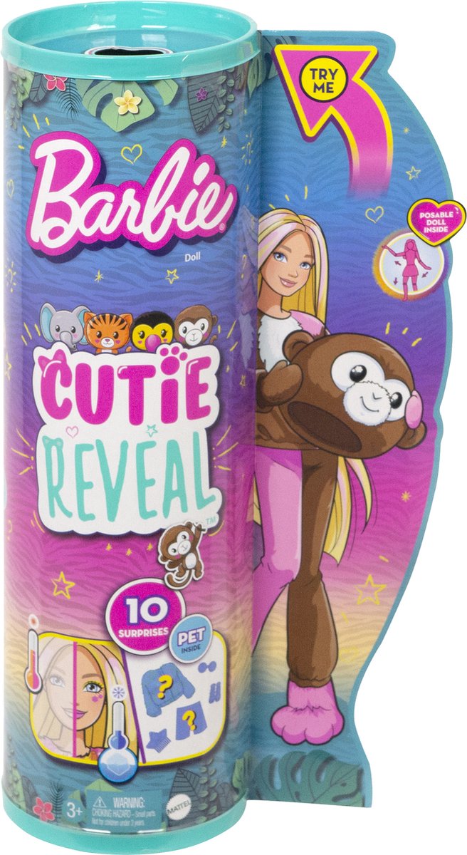 Barbie Cutie Reveal Jungle - Aap