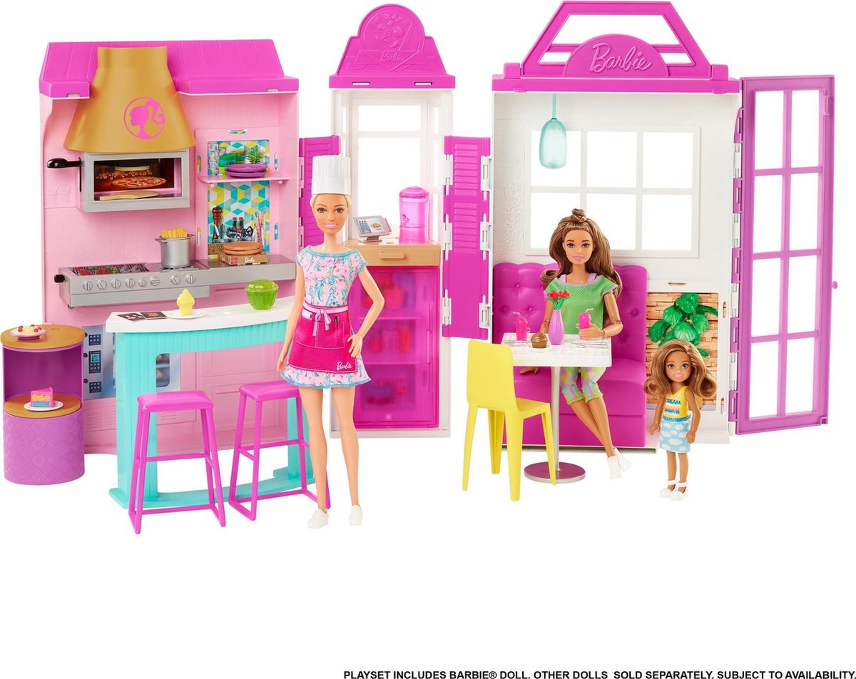 Barbie Kook & Grill Restaurant pop & Speelset