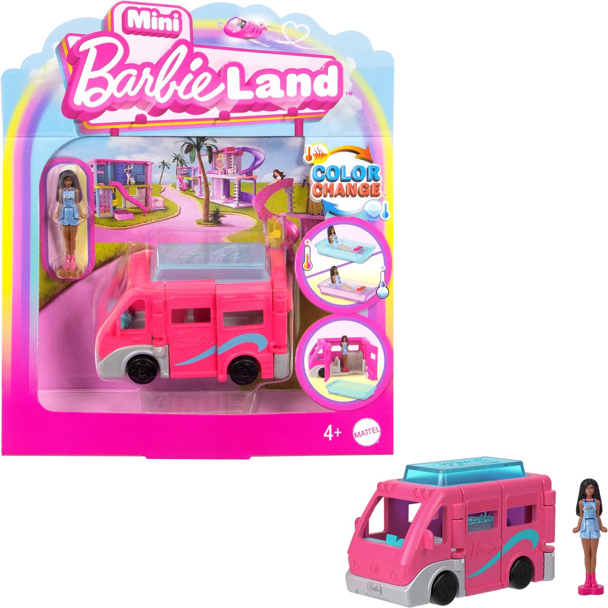 Barbie Mini BarbieLand - Camper met Barbiepop