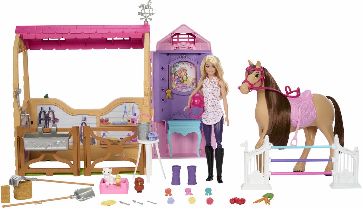 Barbie Mysteries - The Great Horse Chase - Paard Droomstal Speelset