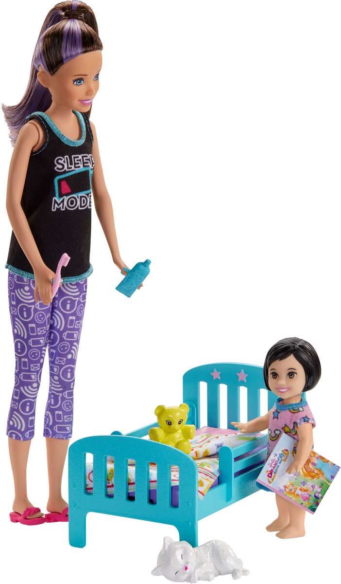 Barbie Skipper Babysitter Bedtijd Speelset - Barbiepop