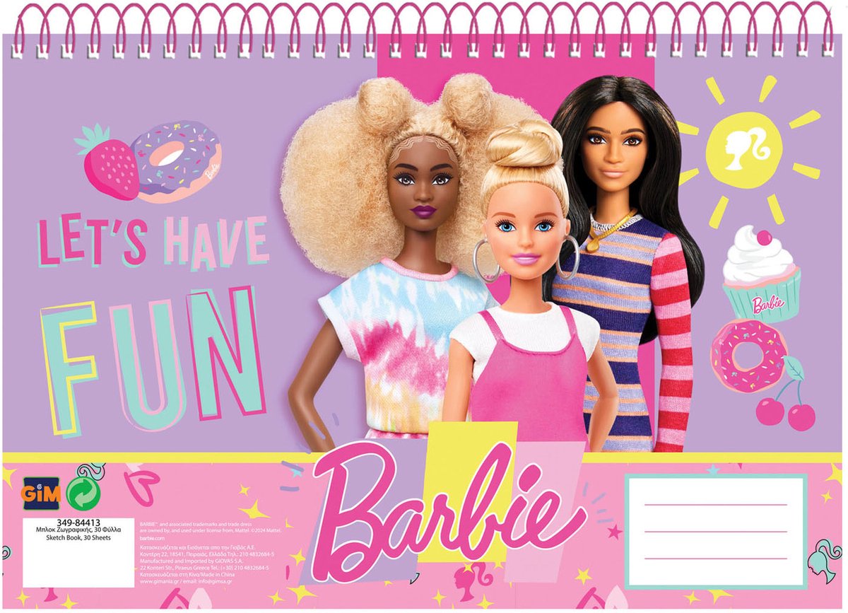 Barbie Tekenblok Barbie, 30 Vellen