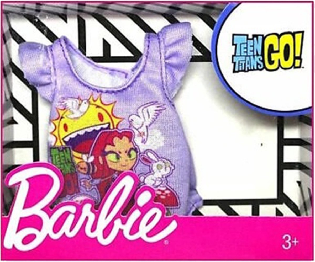 Barbie Topje Teens Titan Go Paars