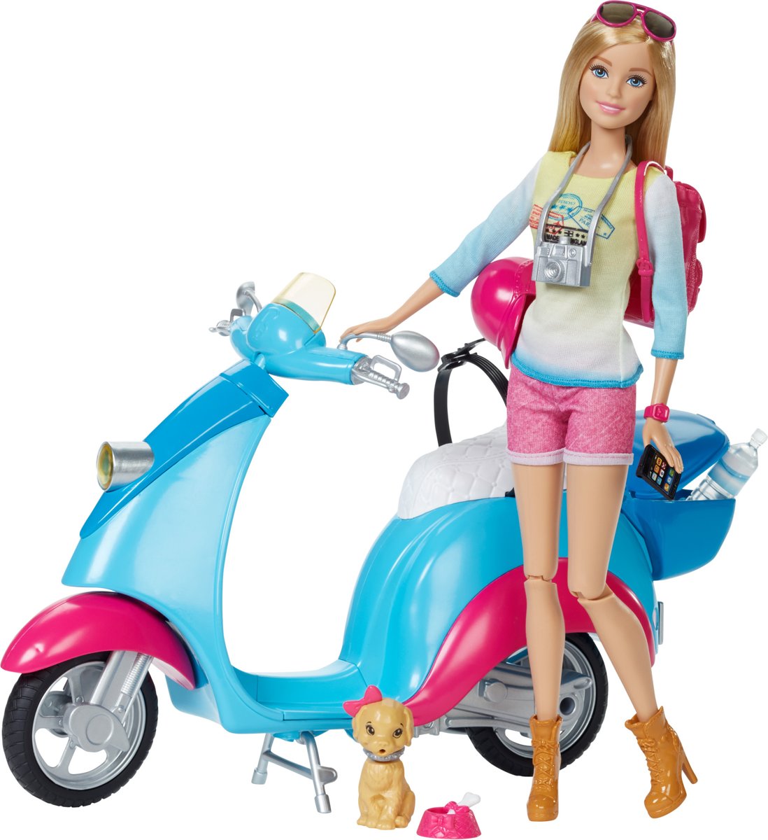 Barbie met Scooter - Barbiepop